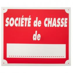 Panneau société de chasse dim 25 x 30 cm akylux