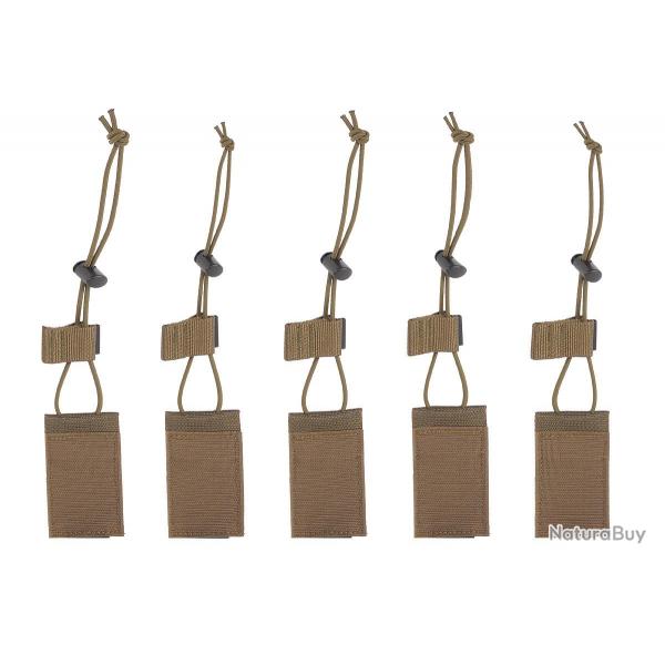 TT bel set - Set de 5 fermetures lastiques pour Porte chargeurs - Coyote