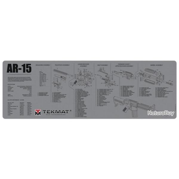 Tapis de dmontage Tekmat pour AR-15 - Gris