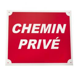 Panneau chemin prive dim 25 x 30 cm akylux