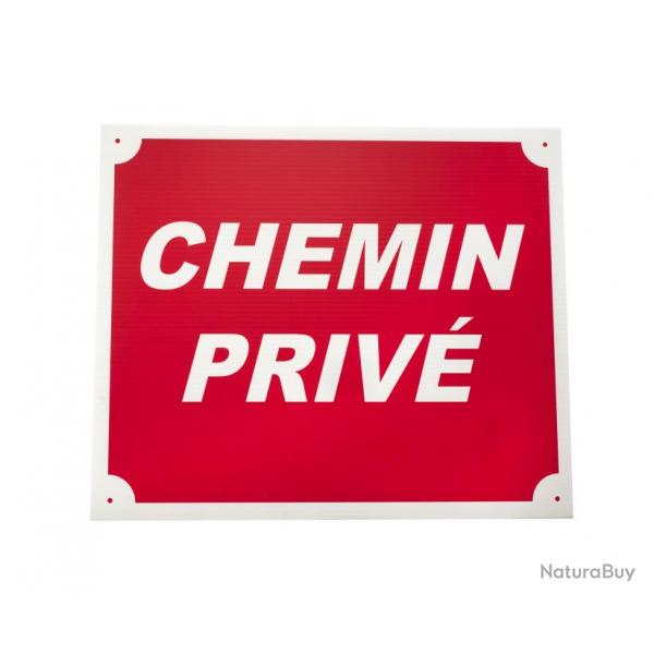 Panneau chemin prive dim 25 x 30 cm akylux