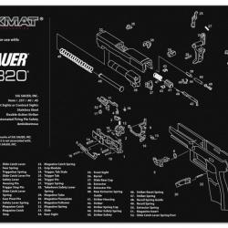 Tapis de démontage Tekmat pour pistolet P320