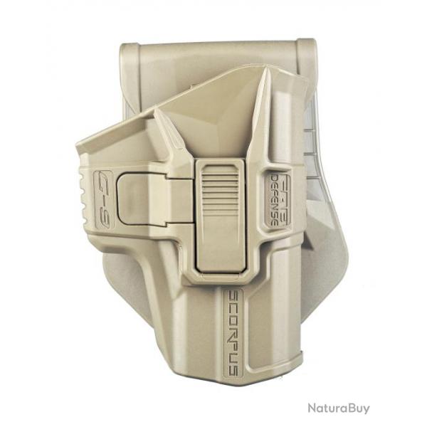 Holster Fab Defense pour glock 17 paddle rtention niveau 2 - Sable