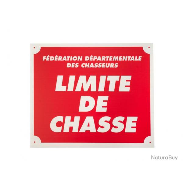 Panneau limite de chasse dim 25 x 30 cm akylux