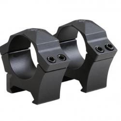 ALPHA1 SCOPE RING, 1 IN, STEEL, LOW, SIG HUNTING, COMPLETE SET, BLK