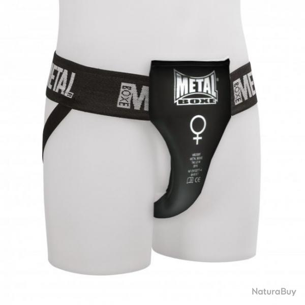 Coquille anatomique femme Metal Boxe - Noir - S