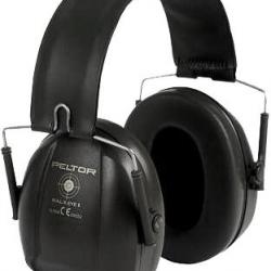 Casque peltor bull'eye I Noir avec serre-tête pliable