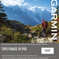 Carte Garmin TOPO France V6 PRO - France entière et DROM-COM