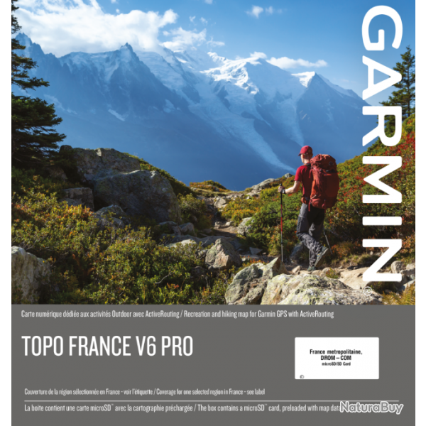 Carte Garmin TOPO France V6 PRO - France entire et DROM-COM