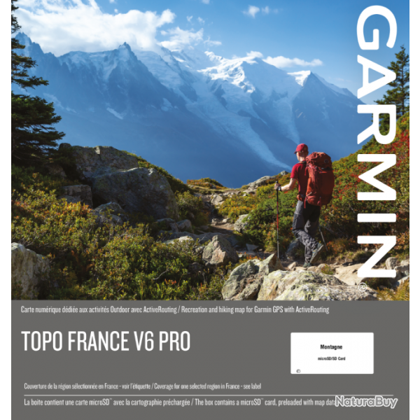 Carte Garmin TOPO France V6 PRO - Montagne