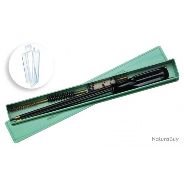 Bote de nettoyage calibre 9.5 mm avec baguette gaine - sous blister