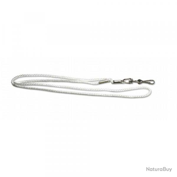 Cordon pour sifflet nylon - Blanc
