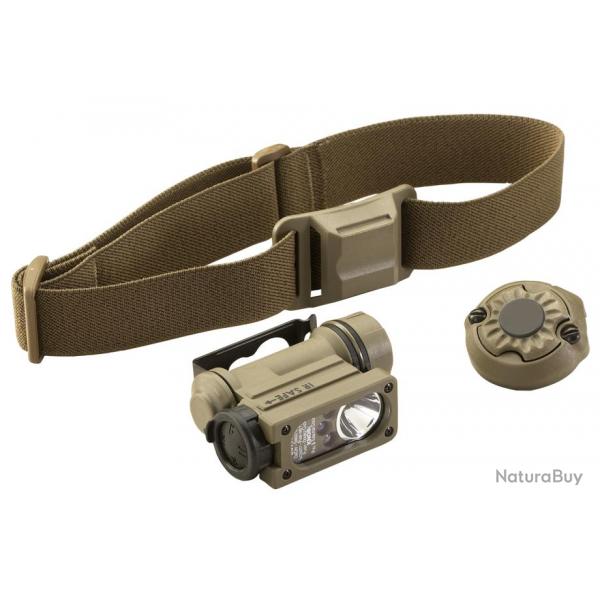 Lampe Streamlight sidewinder compact II militaire - avec clip de Casque/Sangle/piles - Coyote