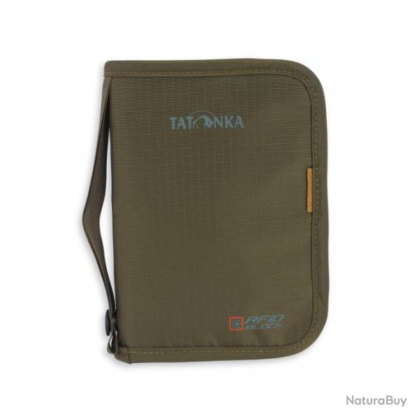 TRAVEL ZIP M RFIDB - Porte monnaie zipp Tatonka avec protection RFID - Olive