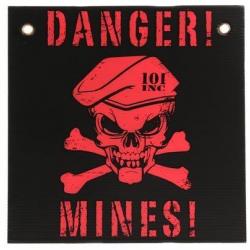 Panneau Danger Mines Noir / Rouge (101 Inc)