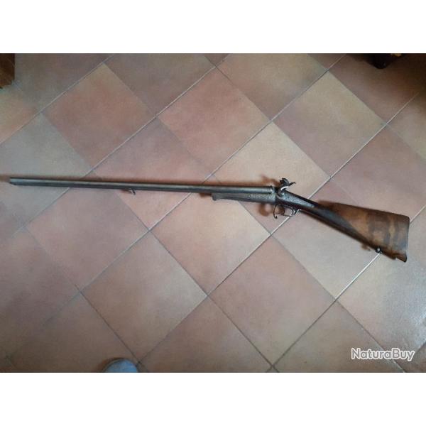 Ancien fusil de chasse  broches pour collectionneur