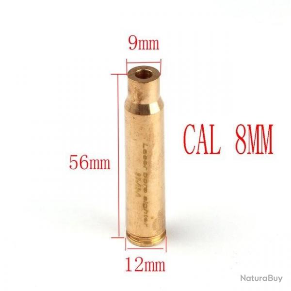 LIVRAISON OFFERTE!!! Collimateur Balle Laser  Points Rouges Chasse Rglage Calibre 8mm Neuf