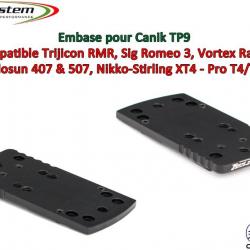 Embase TS pour Canik TP9 Version B - Compatible Trijicon RMR, Vortex Razor, Holosun 407C & 507C