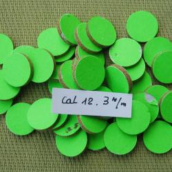 Rondelles  de  complément  couleur  verte  cal  12  3 mm