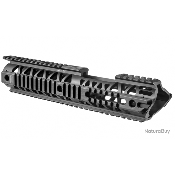 Garde-main allong en aluminium avec 4 Rails Picatinny pour M4