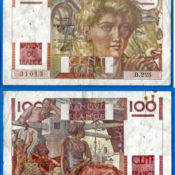 France 100 Francs 1946 Jeune Paysan Billet Frc Frs Frcs Europe