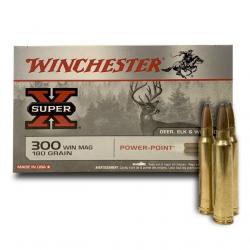 Munitions WINCHESTER calibre 300Win Mag Power Point 180gr - 11.7g x20