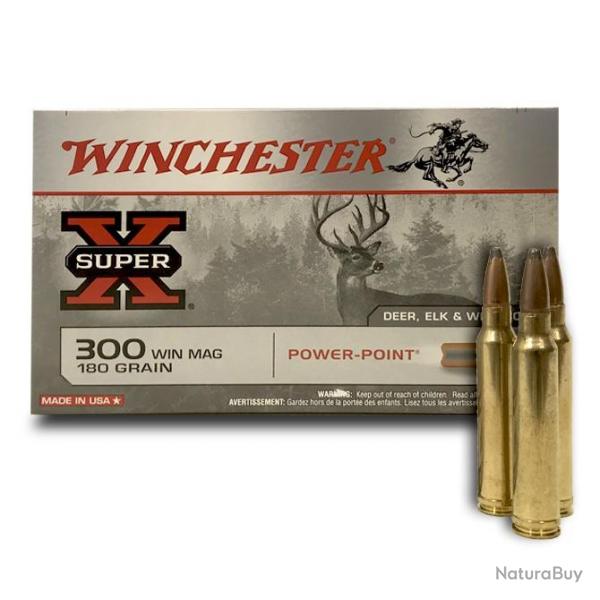 20 Munitions WINCHESTER Cal.300Win Mag Power Point 180gr