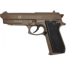 Pistolet PT92 TAN Co2 6mm tout métal 15 BB's Cal: 6 mm  E=0,9 J. Cybergun