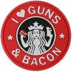 I LOVE GUN AND BACON | N&R | PATCH PVC