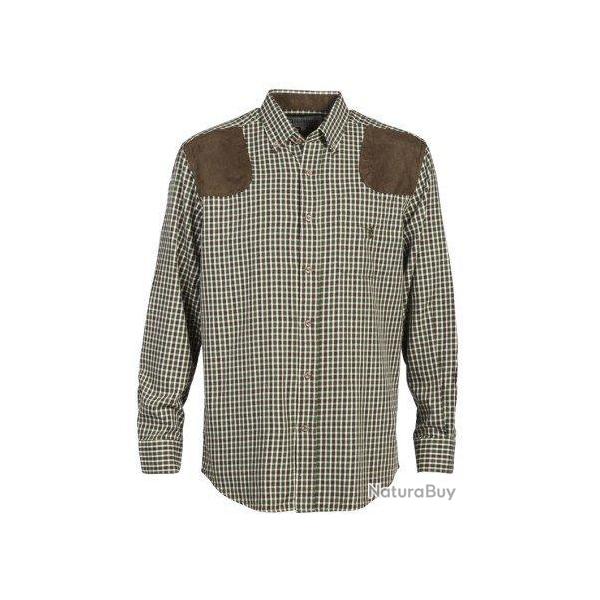 Chemise  manches longues Sologne Marron et Vert Percussion-S