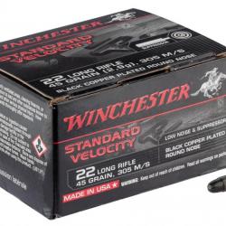 Balles Winchester Black Copper Plated Calibre 22 LR