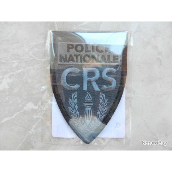 Insigne badge tissu Police Nationale France CRS