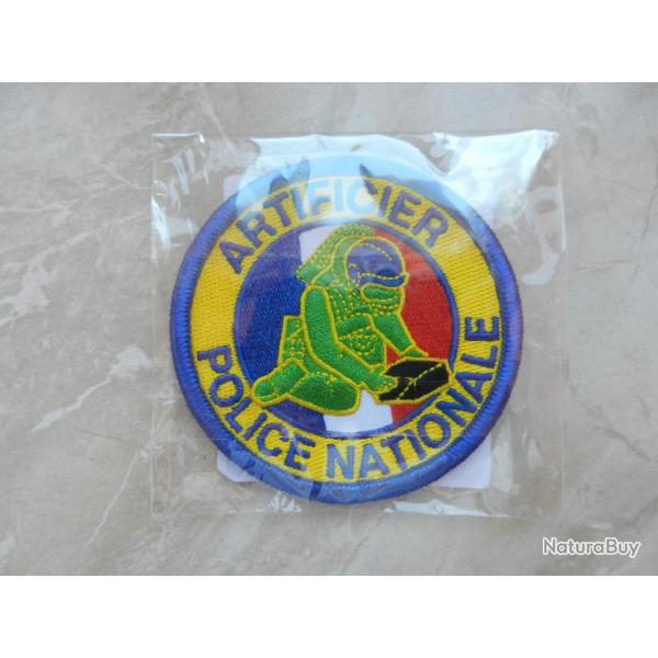 Insigne badge tissu Police Nationale France - Artificier