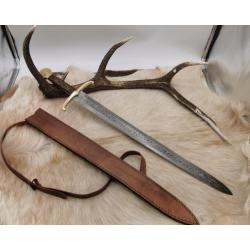 Magnifique Épée viking en acier damas forgé à la main, meilleure qualité, épée prête au combat R.Edg