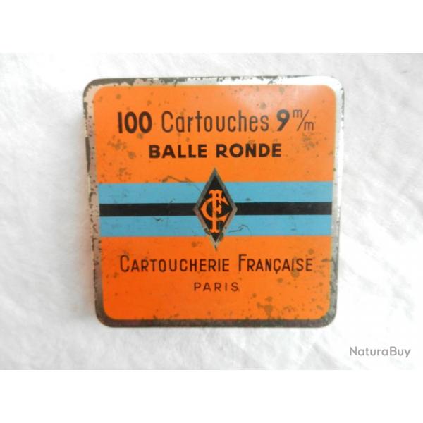 ancienne bote VIDE  de cartouches 9 mm CF Cartoucherie Franaise Paris