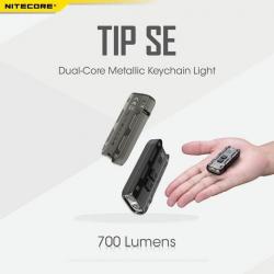 Nitecore TIP SE Lampe de poche tactique porte-clés LED rechargeable de 700 lumens EDC