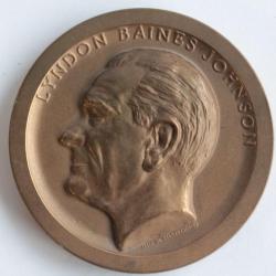 Médaille Lyndon Baines Johnson President USA 1965