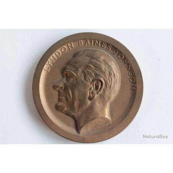Mdaille Lyndon Baines Johnson President USA 1965