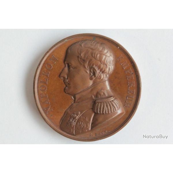 Mdaille Napolon Empereur Mmorial de Sainte-Hlne 1840