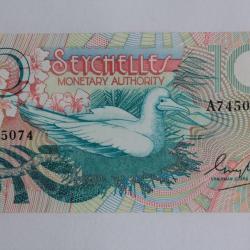 Billet 10 Rupees Seychelles type 1979 neuf