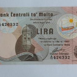 Billet 1 Lira 1979 Malte neuf