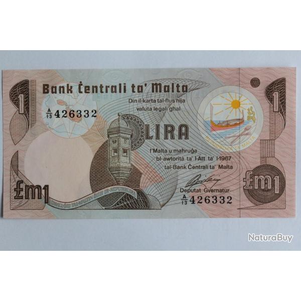 Billet 1 Lira 1979 Malte neuf