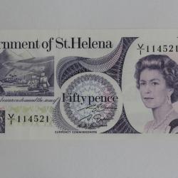 Billet 50 Pence Sainte Hélène 1979 Elisabeth II neuf