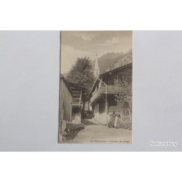 CPA Suisse Les Marcottes Intrieur du village
