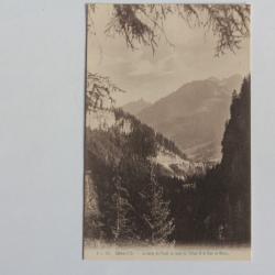 CPA Suisse Chateau d'Oex Gorge du Pissot Etivaz et la Cape au Moine