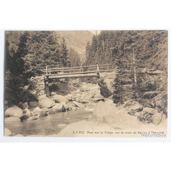CPA Suisse Pont sur le Trige Route de Salvan  Fenestral