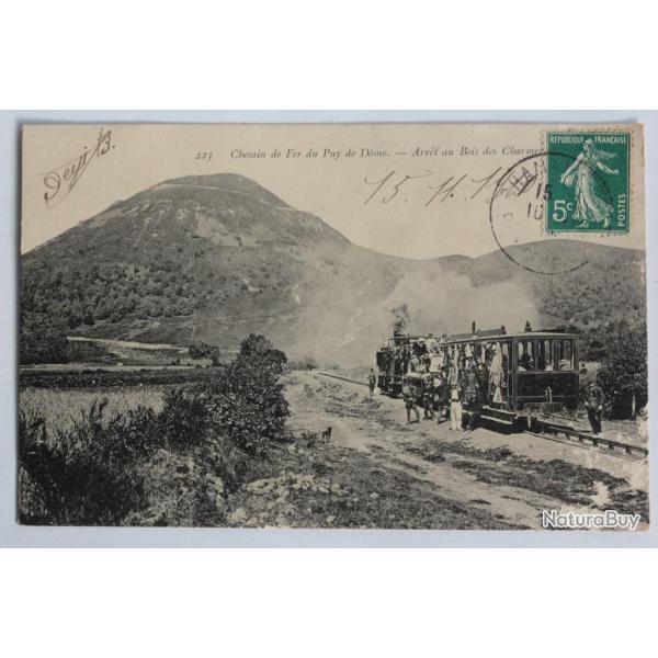 CPA Puy de Dme Chemin de Fer Arrt au Bois des Charmes