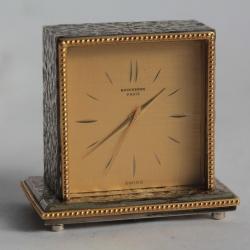 Pendulette de voyage argent et or Boucheron Paris