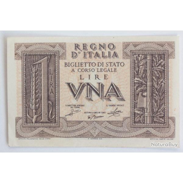 Billet 1 Lire Italie 1939 neuf
