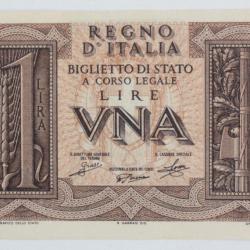 Billet 1 Lire Italie 1939 neuf